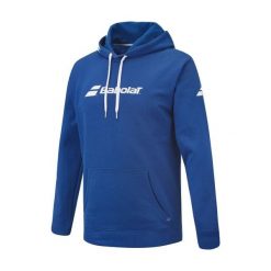 Bluza tenisowa męska Babolat Exercise Hood. Niebieskie bluzy męskie BABOLAT, l, bez wzorów, bez kaptura. Za 229.99 zł.
