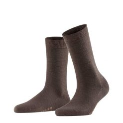 Skarpetki damskie Falke Softmerino. Niebieskie skarpety damskie Falke, bez wzorów, z bawełny. Za 129.50 zł.
