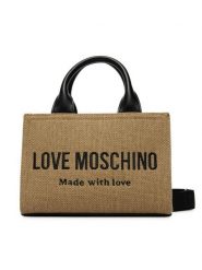 LOVE MOSCHINO Torebka JC4226PP0OKB190A Beżowy. Brązowe torebki do ręki damskie Love Moschino, bez wzorów, z materiału, bez dodatków. Za 679.99 zł.