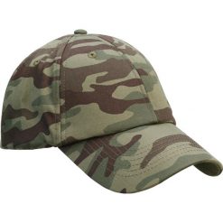Czapka z daszkiem outdoor Steppe 100 camo. Zielone czapki i kapelusze męskie SOLOGNAC, bez wzorów, z bawełny, sportowe. Za 29.99 zł.