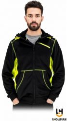 Reis Męska bluza robocza ochrona przed chłodem kaptur regulowany troczkami pasy odblaskowe polecana dla branż budowlanej drogowej logistycznej model L. Brązowe bluzy męskie Reis, l, bez wzorów, bez kaptura. Za 113.95 zł.