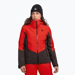 Kurtka narciarska damska Schöffel Safuna. Czerwone kurtki damskie Schöffel, l, bez wzorów, z elastanu, bez kaptura, narciarskie, Venturi (Schöffel). Za 1,599.00 zł.