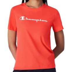 Koszulka damska Champion SS Tee 117534. Białe koszulki sportowe damskie Champion, xl, bez wzorów, z bawełny, bez kołnierzyka. Za 96.00 zł.