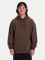 Quiksilver Bluza Cb Hood EQYFT05128 Brązowy Comfort Fit. Brązowe bluzy męskie Quiksilver, l, bez wzorów, z bawełny, bez kaptura. Za 369.99 zł.