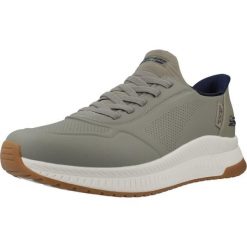 Buty SKECHERS SLIP-INS BOBS SQUAD 4 - DIRECT STEP Zielony. Zielone trekkingi męskie Skechers, trekkingowe. Za 364.99 zł.