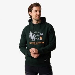 Bluza z kapturem Męska Swedemount Forest Hood. Zielone bluzy męskie SWEDEMOUNT, m, bez wzorów, z bawełny, z kapturem. Za 155.99 zł.