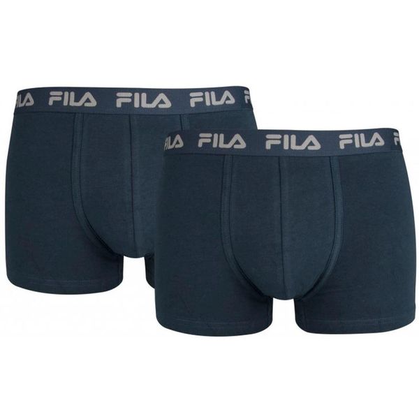 Męskie bokserki Fila - 2-pakiet w kolorze Navy M. Niebieskie bokserki męskie Fila, m, bez wzorów, z bawełny. Za 161.99 zł.