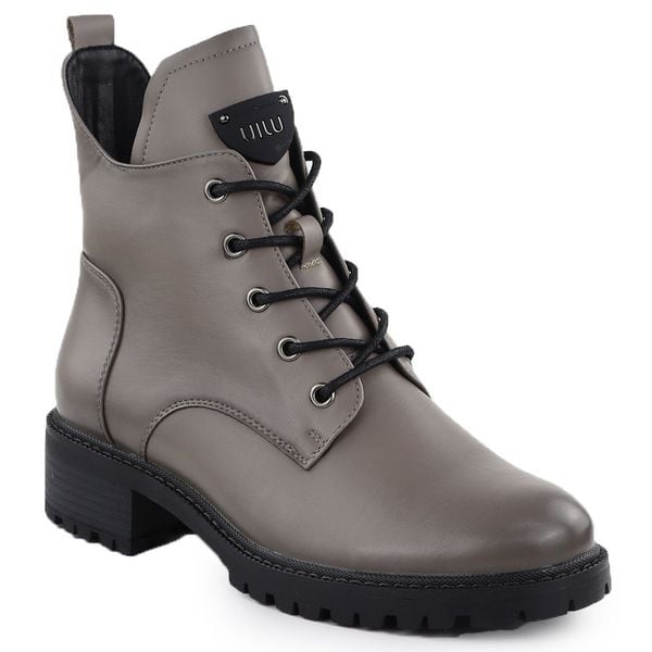 Botki damskie workery ocieplane taupe Vinceza 58609. Botki damskie VINCEZA, ze skóry ekologicznej, eleganckie, bez obcasa, bez zapięcia. Za 199.99 zł.