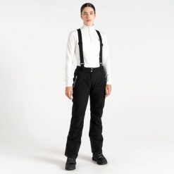 Kurtki narciarskie damskie wodoodporne Dare 2B Diminish. Czarne kurtki damskie Dare 2b, l, bez wzorów, z materiału, bez kaptura. Za 199.99 zł.