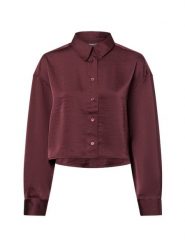 MbyM Bluzka ze stretchem - Emele Kobiety Sztuczne włókno czerwony, M/L. Czerwone bluzki damskie mbyM, l, bez wzorów, z włókna, eleganckie, bez kołnierzyka, bez ramiączek. Za 279.95 zł.