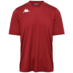Jersey Kappa Dovo. Czerwone koszulki sportowe męskie Kappa, na lato, bez wzorów, z jersey, bez kołnierzyka, bez ramiączek, na fitness i siłownię. Za 157.00 zł.