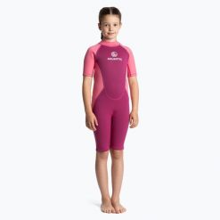 Pianka do pływania dziecięca AQUASTIC Wavey Jrg 2. Czerwone kąpielówki dla chłopców AQUASTIC, bez wzorów. Za 99.99 zł.