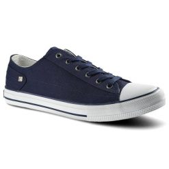 Trampki męskie Big Star, materiałowe i sznurowane , granatowe, DD174270. Niebieskie półbuty na co dzień męskie Big Star, z jeansu, biznesowe, bez zapięcia. Za 71.00 zł.