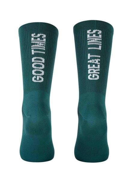 Skarpety rowerowe NORTHWAVE Good Times Sock zielony. Zielone skarpety męskie Northwave, bez wzorów, z tkaniny. Za 44.85 zł.