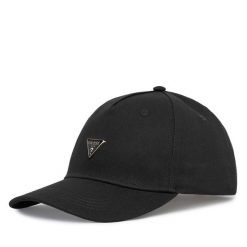 Czapka z daszkiem Guess. Czarne czapki i kapelusze damskie Guess, z aplikacjami. Za 154.99 zł.