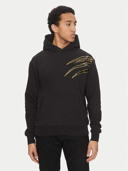 Plein Sport Bluza SAEC MJB3588 STE001N Czarny Relaxed Fit. Czarne bluzy męskie Plein Sport, m, bez wzorów, z bawełny, bez kaptura. Za 774.00 zł.