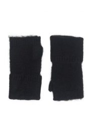 Jenny Fairy Rękawiczki Damskie 4W6-007-AW23 Czarny. Czarne czapki i kapelusze damskie Jenny Fairy, bez wzorów, z dzianiny. Za 49.99 zł.