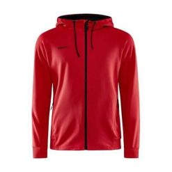 Bluza sportowa męska Craft ADV Unify. Czerwone bluzy męskie Craft, m, bez wzorów, z kapturem. Za 419.00 zł.