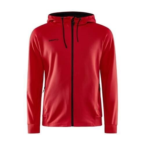 Bluza sportowa męska Craft ADV Unify. Czerwone bluzy męskie Craft, m, bez wzorów, z kapturem. Za 419.00 zł.