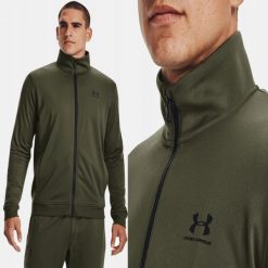 Bluza Męska Under Armour Treningowa Szybkoschnąca Sportowa Rozpinana. Bluzy męskie Under Armour, m, bez wzorów, bez kaptura, do biegania. Za 269.99 zł.