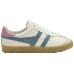 Damskie skórzane buty sportowe Gola Medallist Leather. Białe obuwie sportowe damskie Gola, bez wzorów, z materiału. Za 338.50 zł.