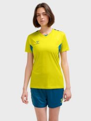 Koszulka z krótkim rękawem damska Hummel hmlAUTHENTIC. Niebieskie t-shirty damskie Hummel, m, bez wzorów, z jersey, eleganckie, bez kołnierzyka. Za 167.00 zł.