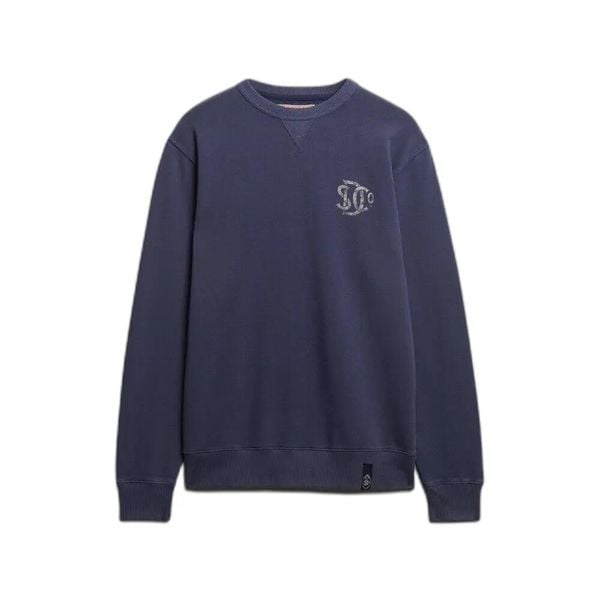 Bluza Superdry The Merchant Store. Niebieskie bluzy męskie Superdry., l, bez wzorów, bez kaptura. Za 293.55 zł.