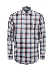 Fynch-Hatton koszula casual Mężczyźni Regular Fit Bawełna wielokolorowy|niebieski, L. Niebieskie koszule męskie Fynch-Hatton, l, bez wzorów, z bawełny, casualowe, bez kołnierzyka, bez ramiączek. Za 249.95 zł.