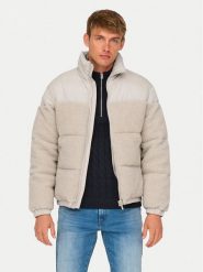 Only & Sons Kurtka zimowa 22030456 Beżowy Regular Fit. Brązowe kurtki męskie Only & Sons, na zimę, l, bez wzorów, z syntetyku, bez kaptura. Za 259.99 zł.