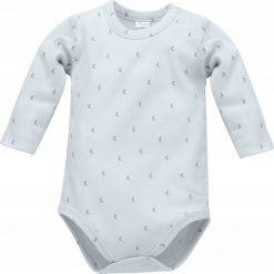 PINOKIO Body z długim rękawem niebieskie dla chłopca niemowlęce Hello Pinokio 74. Niebieskie body niemowlęce Pinokio, bez wzorów, bez ramiączek. Za 33.31 zł.