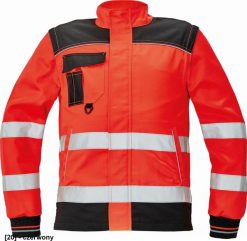 CERVA KNOXFIELD HI-VIS kurtka - męska, pikowana kurtka ze stójką z materiału hi-vis - czerwony 46. Czerwone kurtki męskie CERVA, m, bez wzorów, bez kaptura. Za 141.77 zł.