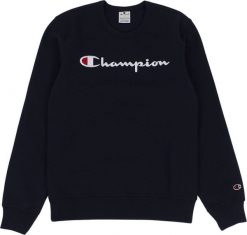 Champion Bluza męska Champion Crewneck granatowa 220254 BS501 L. Bluzy męskie Champion, l, bez wzorów, bez kaptura. Za 205.27 zł.
