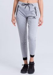 Spodnie dresowe damskie Erima essential. Szare spodnie dresowe damskie Erima, bez wzorów, z bawełny. Za 190.00 zł.