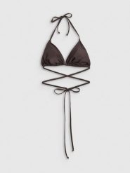 4F Góra od bikini damska - brązowa L. Brązowe bikini damskie 4f, l, bez wzorów. Za 59.99 zł.