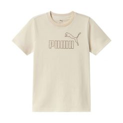 Koszulka Puma Ess Rhinestone Tee G Dzieci. Brązowe t-shirty i topy dla dziewczynek Puma, bez wzorów, z bawełny, bez ramiączek. Za 174.99 zł.