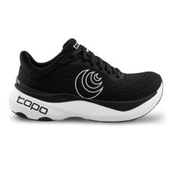 Damskie buty do biegania Topo Athletic Aura. Białe obuwie sportowe damskie Topo Athletic, bez wzorów, do biegania. Za 818.20 zł.
