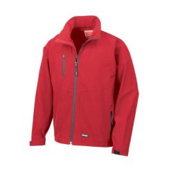 Kurtka Męska 2-Warstwowa Softshell Oddychająca, Wiatroodporna. Czarne kurtki sportowe męskie RESULT, l, z aplikacjami, z elastanu, trekkingowe. Za 135.99 zł.