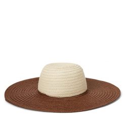 Kapelusz LAUREN RALPH LAUREN. Brązowe czapki i kapelusze damskie Lauren Ralph Lauren, bez wzorów. Za 494.99 zł.