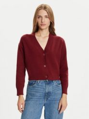 Vero Moda Kardigan Gold Art 10332210 Bordowy Regular Fit. Czerwone kardigany damskie Vero Moda, l, bez wzorów, z syntetyku. Za 179.99 zł.