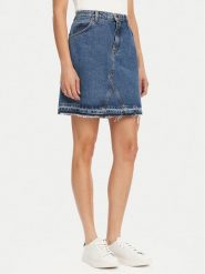 HUGO Spódnica jeansowa Getina_2 50539762 Niebieski Regular Fit. Niebieskie spódnice damskie Hugo, s, bez wzorów, z bawełny. Za 269.99 zł.