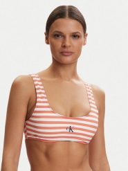 Calvin Klein Swimwear Góra od bikini LV00Q61100 Pomarańczowy. Brązowe bikini damskie Calvin Klein Swimwear, s, bez wzorów. Za 229.99 zł.