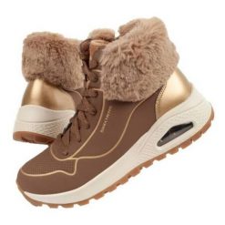 Buty Skechers Uno Rugged 167993/TPGD brązowe. Brązowe obuwie sportowe damskie bez wzorów, z polaru. Za 692.27 zł.