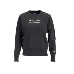 Damska bluza Champion Crewneck Sweatshirt 113314-KK001. Czarne bluzy damskie Champion, xs, bez wzorów, z bawełny, bez kaptura. Za 169.00 zł.