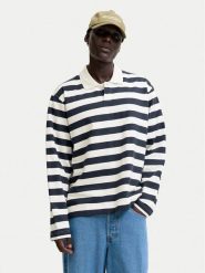 Jack & Jones Polo Bleecker 12285805 Granatowy Loose Fit. Niebieskie koszulki polo męskie Jack & Jones, l, bez wzorów, z bawełny, bez ramiączek. Za 219.99 zł.