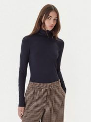 Weekend Max Mara Golf Multif 2525946022 Granatowy Slim Fit. Niebieskie swetry damskie Weekend Max Mara, xl, bez wzorów, z wiskozy, bez kołnierzyka, bez ramiączek, bez kaptura. Za 359.99 zł.