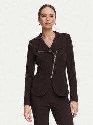 Rinascimento Marynarka CFC0130203003 Brązowy ciemny Slim Fit. Brązowe żakiety damskie Rinascimento, xs, bez wzorów, z syntetyku. Za 609.99 zł.