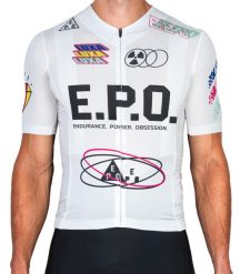 Koszulka Kolarska Męska LUXA E.P.O. White. Białe koszulki sportowe męskie LUXA, l, bez wzorów, z materiału, bez kołnierzyka, bez ramiączek, na fitness i siłownię. Za 449.00 zł.