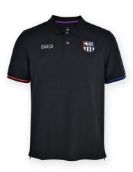 Koszula Barcelona 25/26 z kołnierzykiem w kolorze czarnym. Czarne koszule męskie FC Barcelona, l, bez wzorów, z bawełny, eleganckie, bez kołnierzyka, bez ramiączek. Za 204.57 zł.