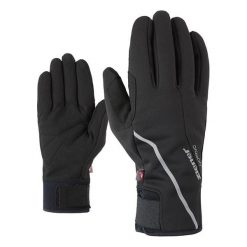 Rękawiczki softshellowe Ziener Ultimo PR. Czarne rękawiczki męskie Ziener, na zimę, bez wzorów, sportowe. Za 151.99 zł.