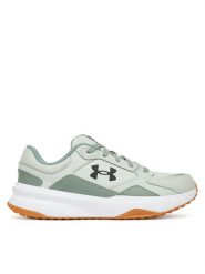 Under Armour Buty na siłownię UA Edge LTHR 3028375-378 Zielony. Zielone buty sportowe męskie Under Armour, ze skóry, bez zapięcia, na fitness i siłownię. Za 239.99 zł.